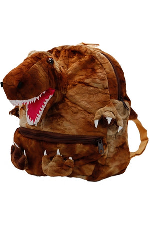 Dinosaur Plushie Zippered Backpack