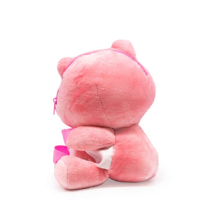 Pink Frog Plush Sling Bag