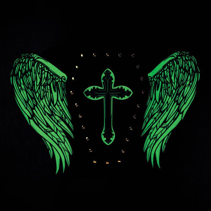 Angel Wings Glow in the Dark Coffin Bag