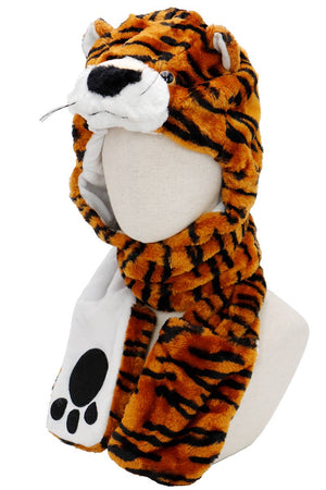 Animal Pals Fuzzy Plush Hat with Long Ear Flaps