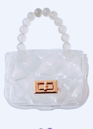 Clear Quilted Mini Purse