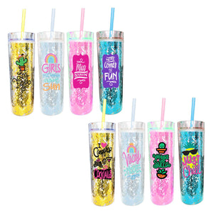 Skinny Glitter Tumbler