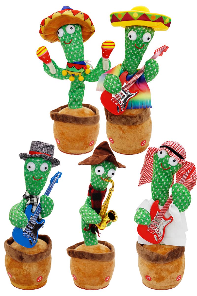 Banda Fiesta Cactus Sound Mimicking Dancing Toy