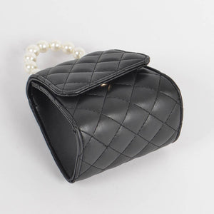 Black Quilted Mini Handbag