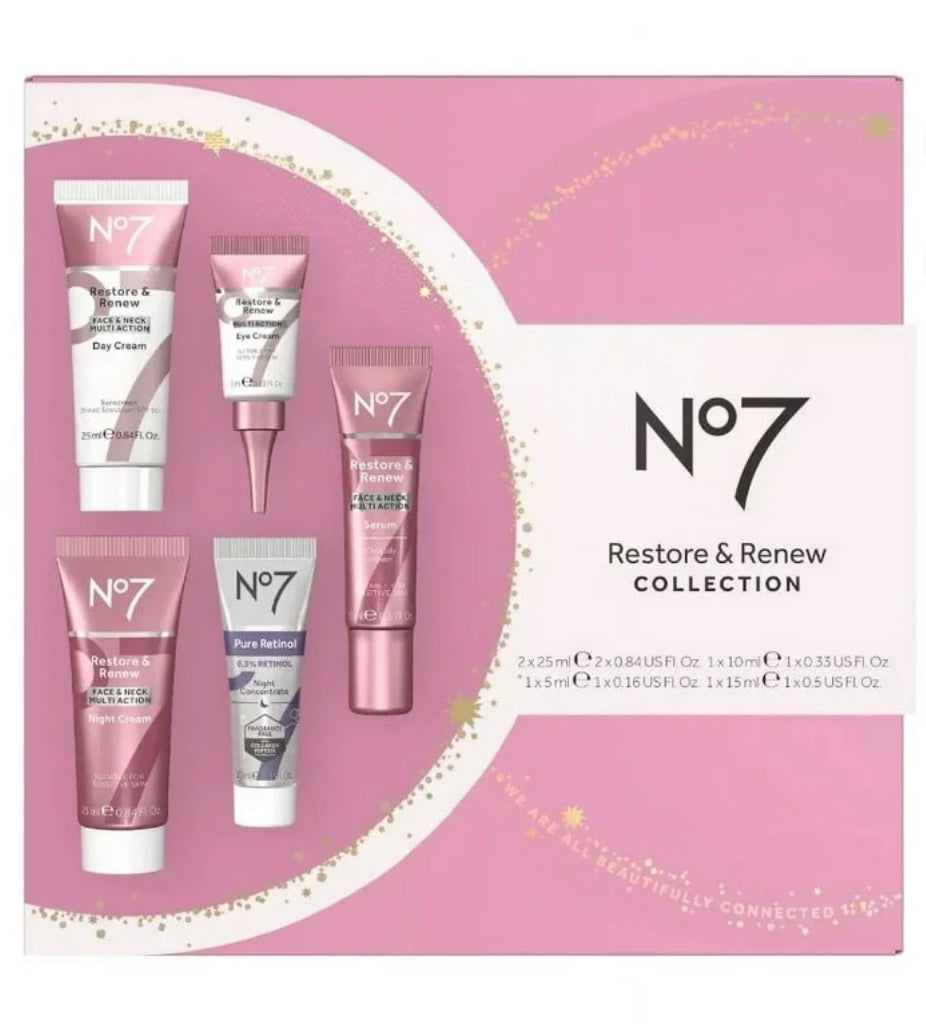 No7 Restore & Renew Collection Skincare Gift Set 5 Piece