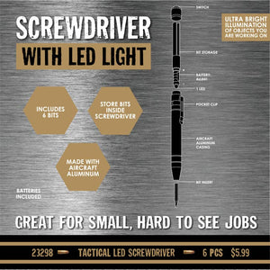 Tac Gear Led Screwdriver