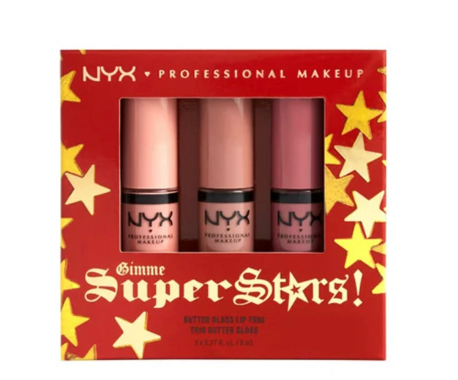 NYX Professional Makeup Butter Lip Gloss -3 Piece Gift Set