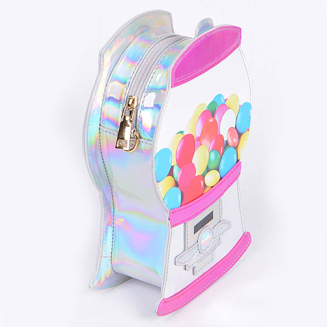 Silver Candy Machine Handbag