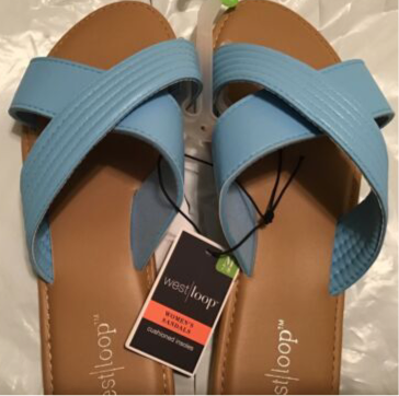 Blue Criss CrossSandals