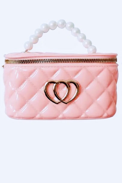 Coral Double Heart Jelly Purse