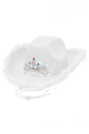 Cowgirl LED Light-Up Hat