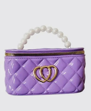 Lavender Double Heart Jelly Purse