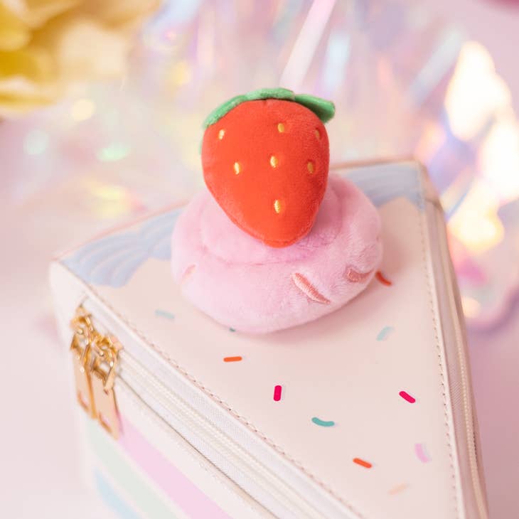 Cake Slice Handbag - Strawberry Confetti