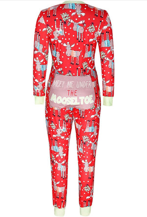 Meet Me Under The Moosel Toe PJs