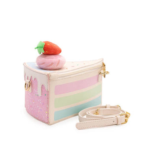 Cake Slice Handbag - Strawberry Confetti