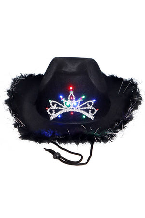 Cowgirl LED Light-Up Hat