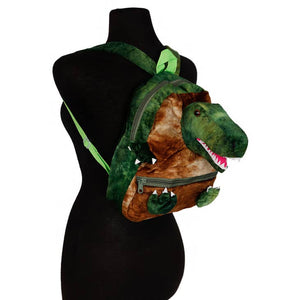 Dinosaur Plushie Zippered Backpack