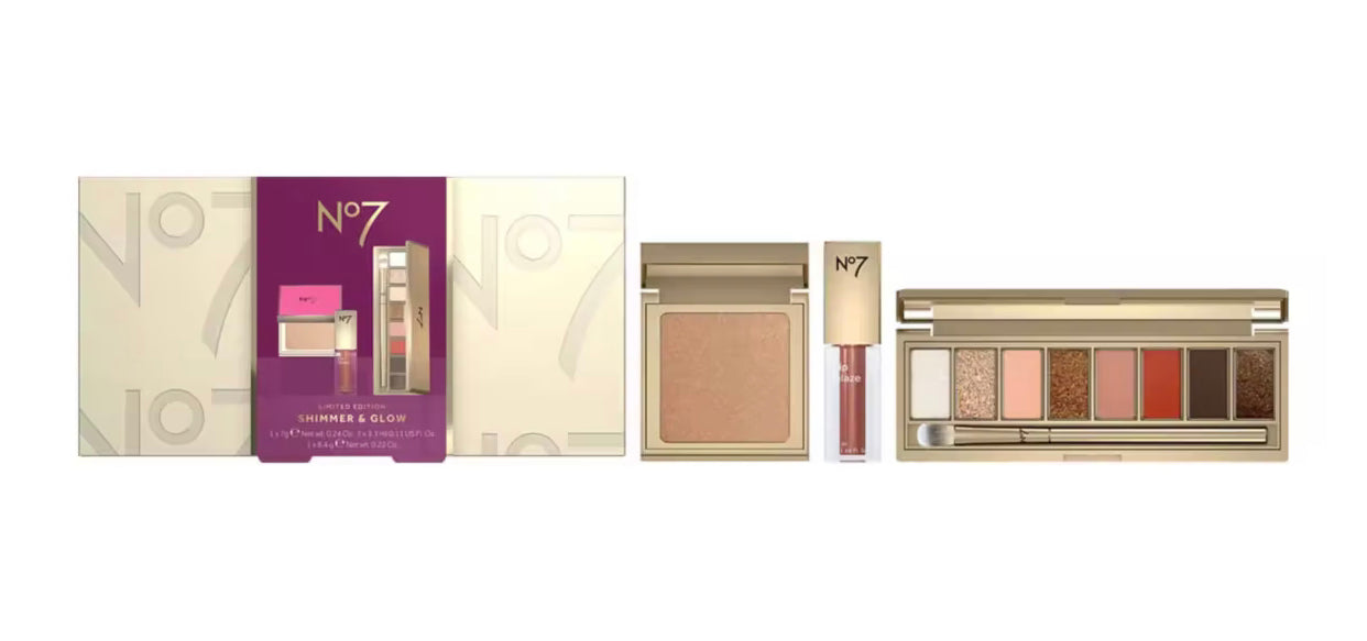 No 7 Limited Edition Shimmer & Eye Glow Set