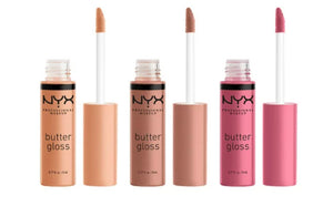 NYX Professional Makeup Butter Lip Gloss -3 Piece Gift Set