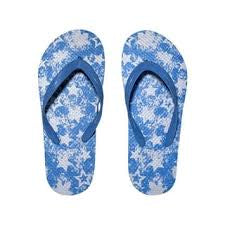 Star Flip Flops Blue