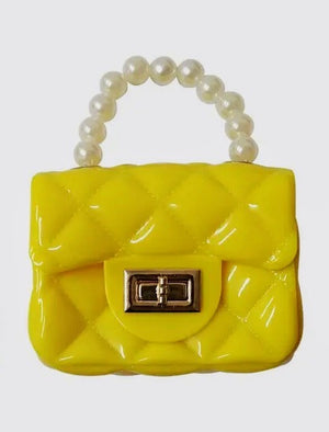 Yellow Quilted Mini Jelly Purse