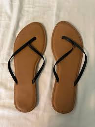 Black Thong Flip Flops
