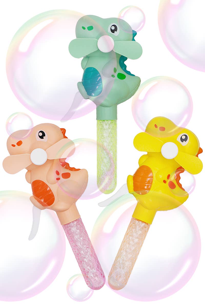 Baby Dino  Hand-Held Fan Bubble Wand