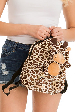 Safari Animal Plush Backpack