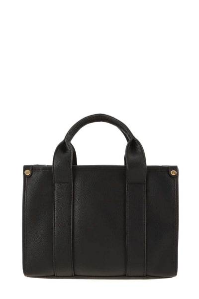 Vegan Leather The Tote Bag: BLACK