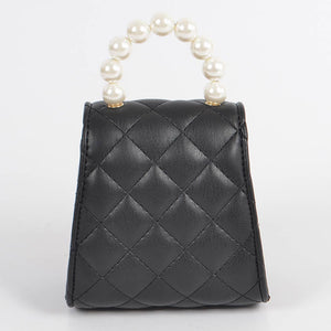 Black Quilted Mini Handbag