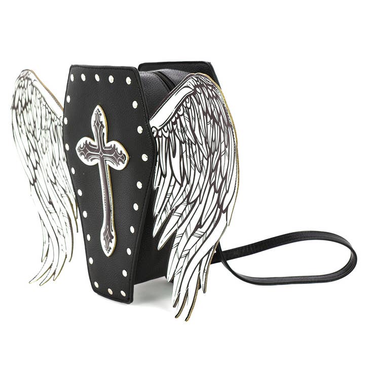 Angel Wings Glow in the Dark Coffin Bag