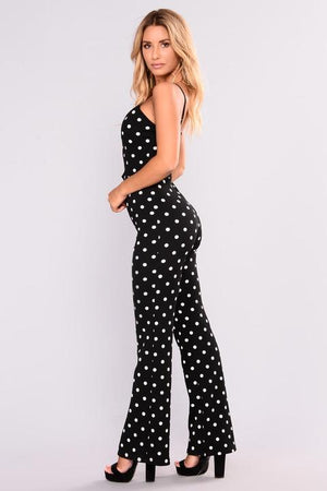 Black Polka Dot Jumpsuit