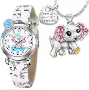 Elephant Watch & Necklace