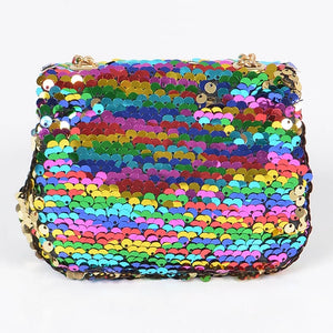 Multi-Color Sequins Mini Crossbody