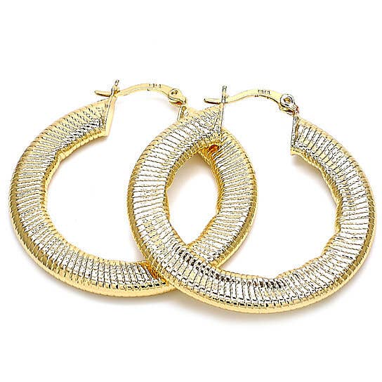 Flat Hoop Earrings