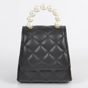 Black Quilted Mini Handbag