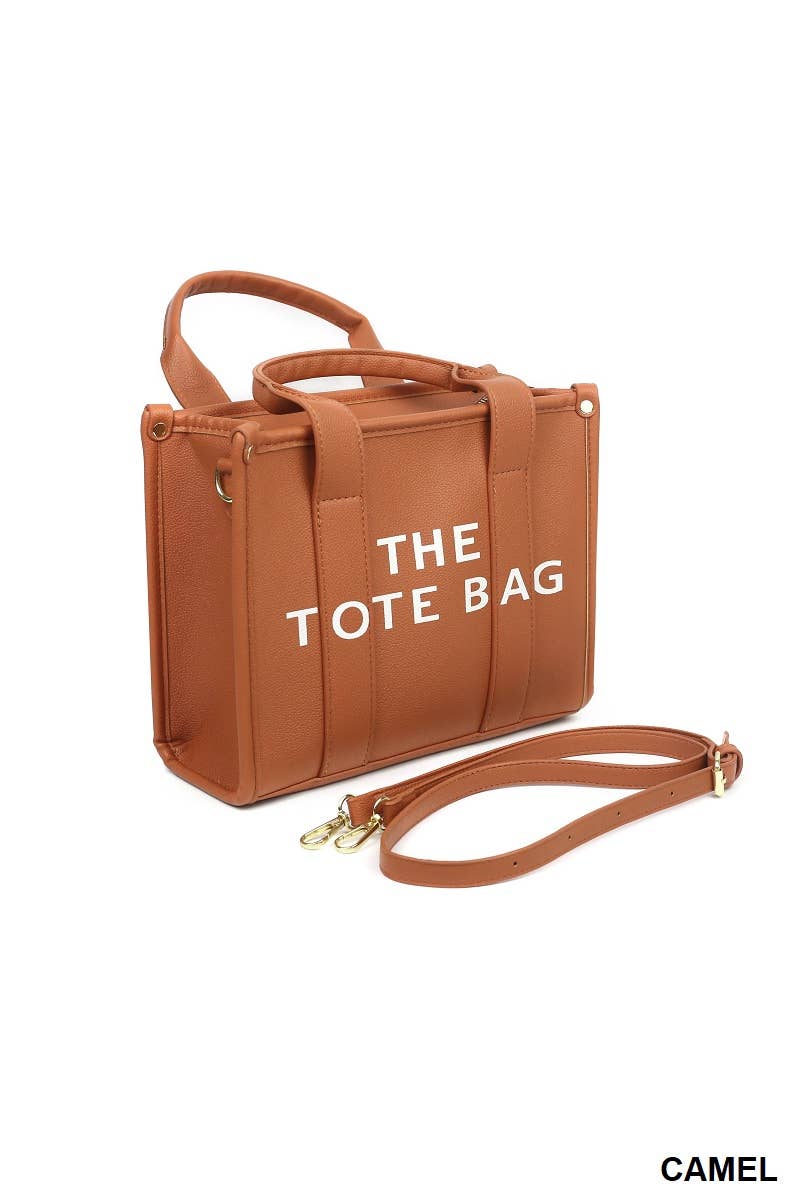 Vegan Leather The Tote Bag: CAMEL