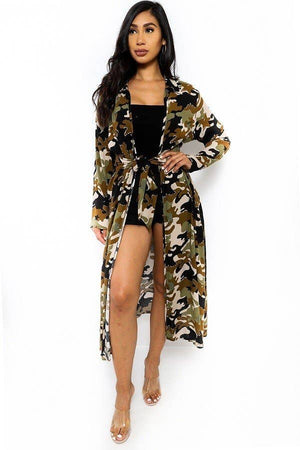 Green Camo Kimono