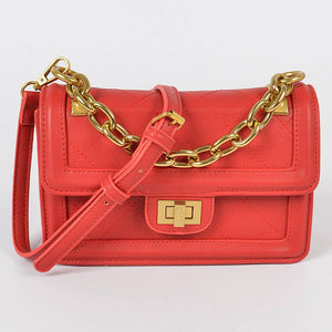 Red Quilted Crossbody