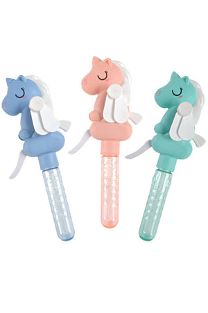 Unicorn Manual Hand-Held Fan Bubble Wand