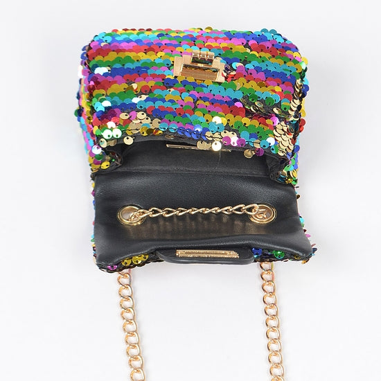 Multi-Color Sequins Mini Crossbody