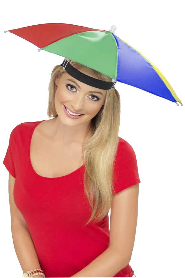 Rainbow Umbrella Hat