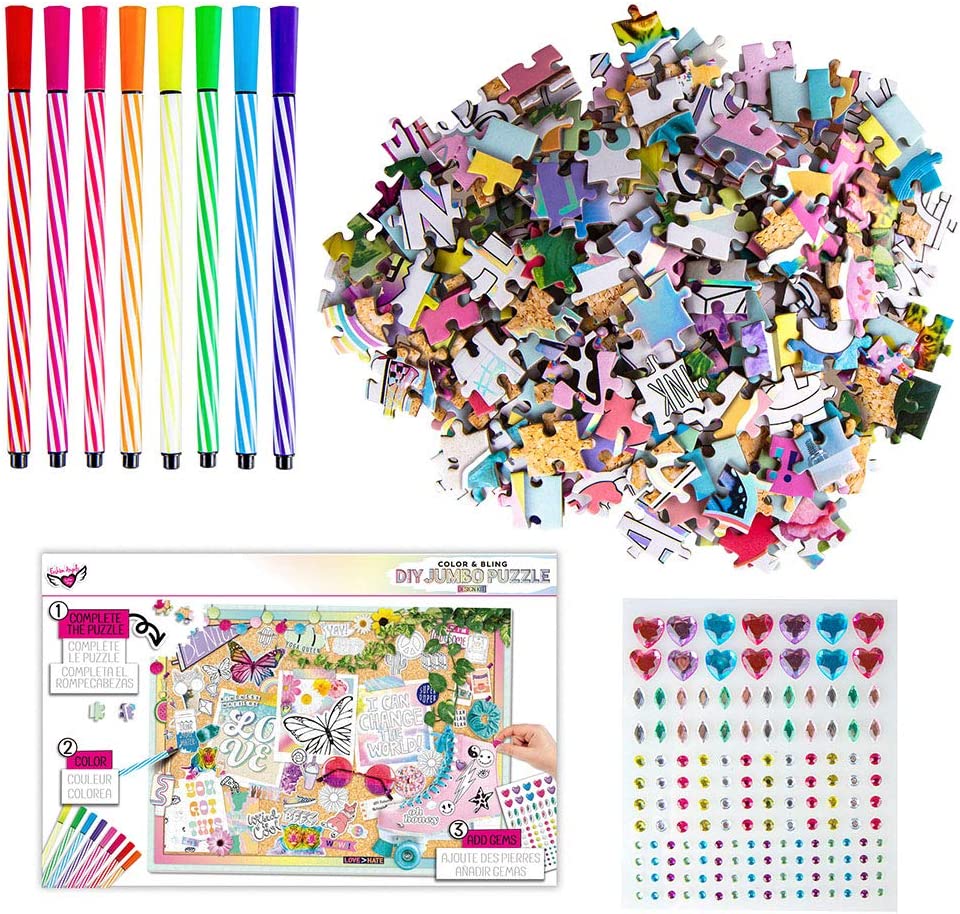 Fashion Angels Color & Bling DIY Jumbo Puzzle Design Kit