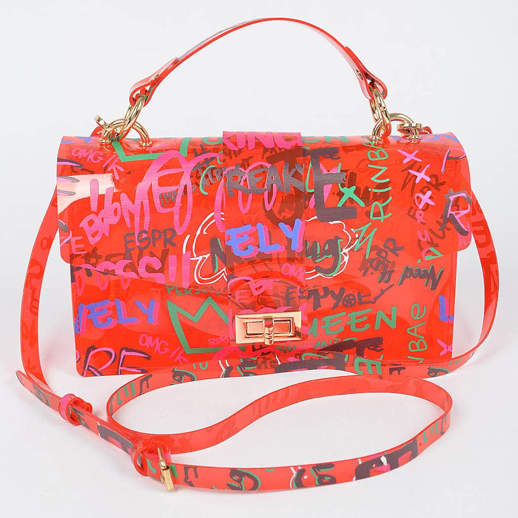 Red Graffiti Crossbody