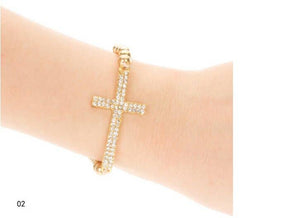 Gold Cross Bracelet