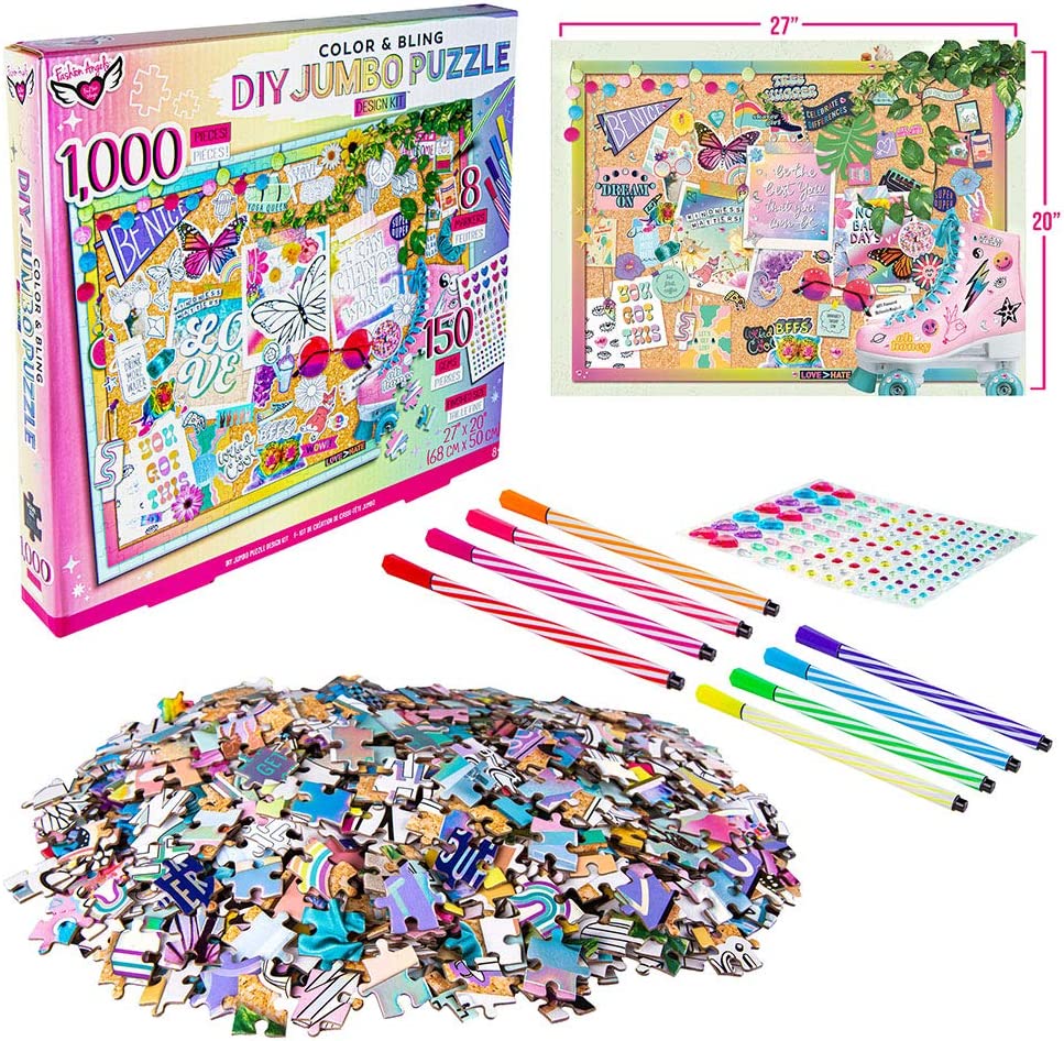 Fashion Angels Color & Bling DIY Jumbo Puzzle Design Kit