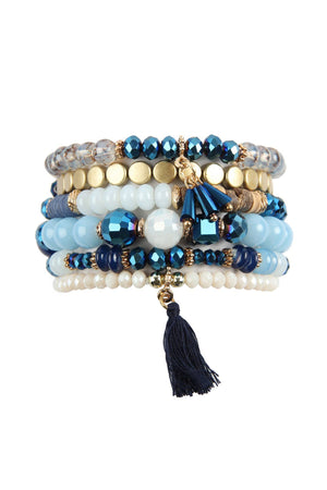 Navy Stack Bracelet