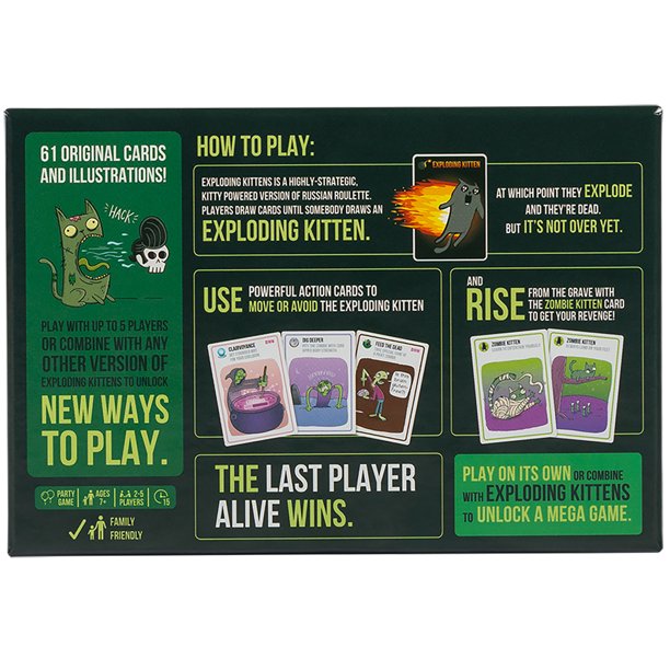 Zombie Kittens Party Game