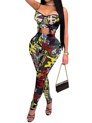 Black Mesh Graffiti  Print Set