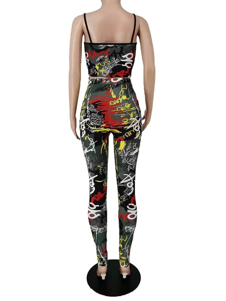 Black Mesh Graffiti  Print Set